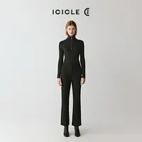 【9.26上新】ICICLE之禾25早秋新品厚弹力羊毛罗马布喇叭裤0566