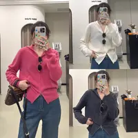 【ZMMY严选私服】秋季新款绵羊毛无缝一体双拉链连帽开衫K5092505