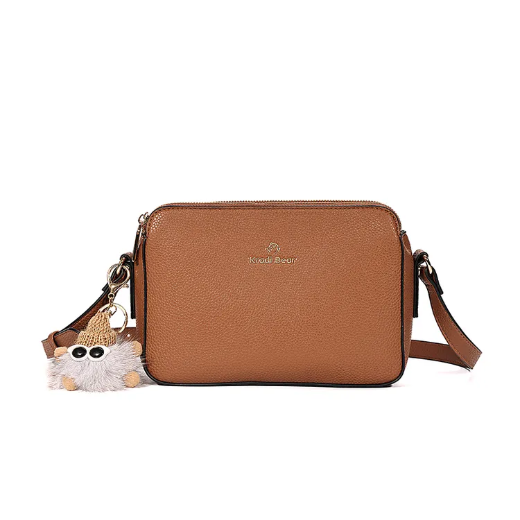 单肩适合斜挎百搭休闲小包包时尚男士棕色相机包广州十三行斜挎包