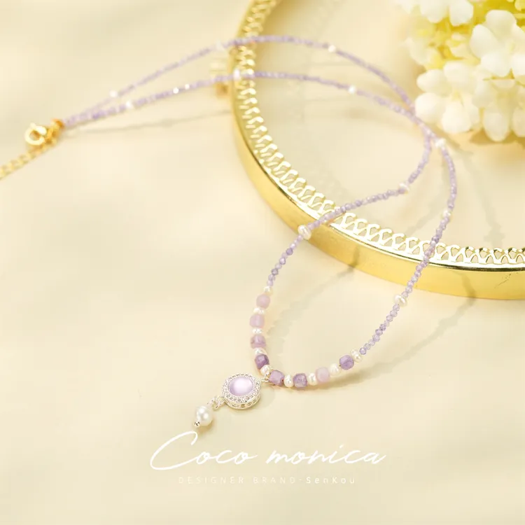 【小霞珠宝】手工项链气质时尚可爱百搭彩色甜美手作WE923