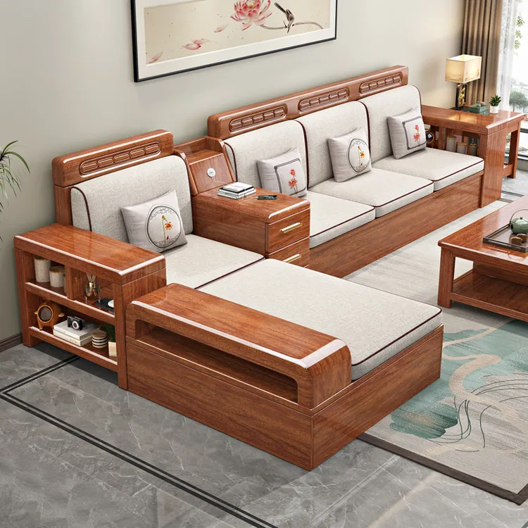 【工厂直销】家具新储物柜龙江客厅2025最新新中式实木秋季焕新