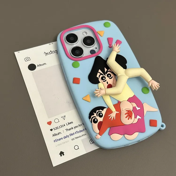 欧克里里旋转拍打小新适用苹果15/16promax硅胶手机壳14/13/12