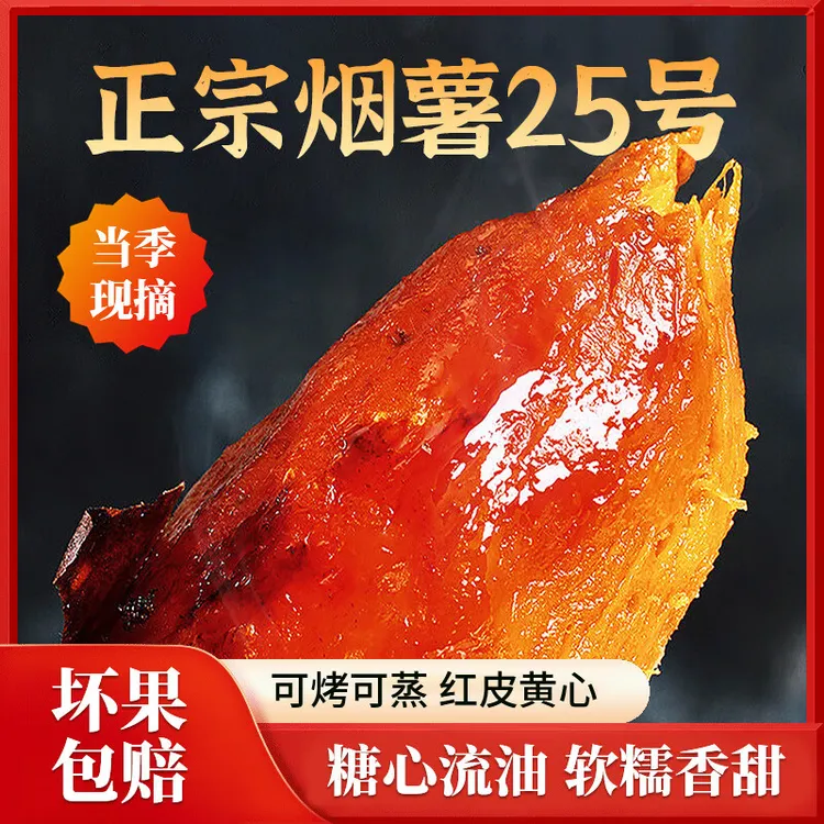 正宗山东烟薯25号蜜薯自家种植产地直发红薯糖心流油