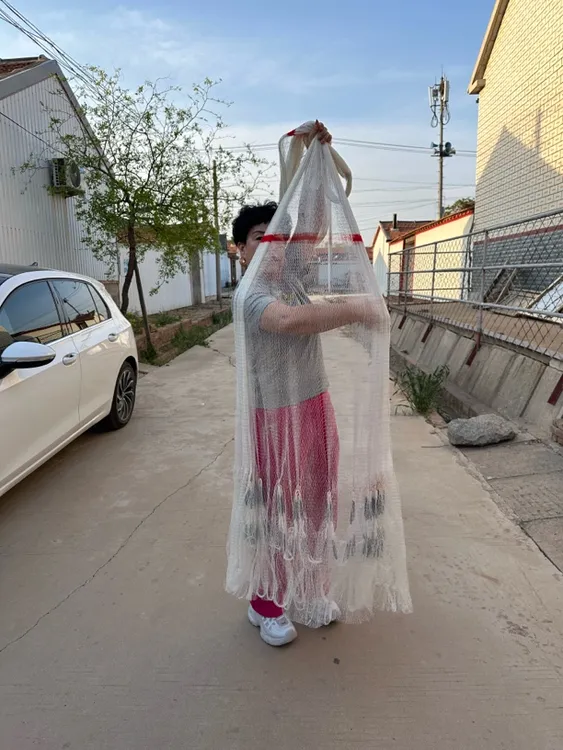 机制大力马七分网眼高三米半直径五米多全网七斤半重铅坠一开到顶