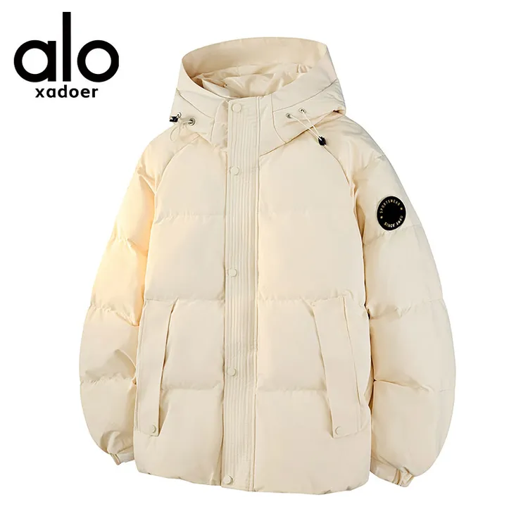 【奥特莱斯】羽绒服潮流连帽纯色厚款加厚羽绒上衣秋冬休闲潮流