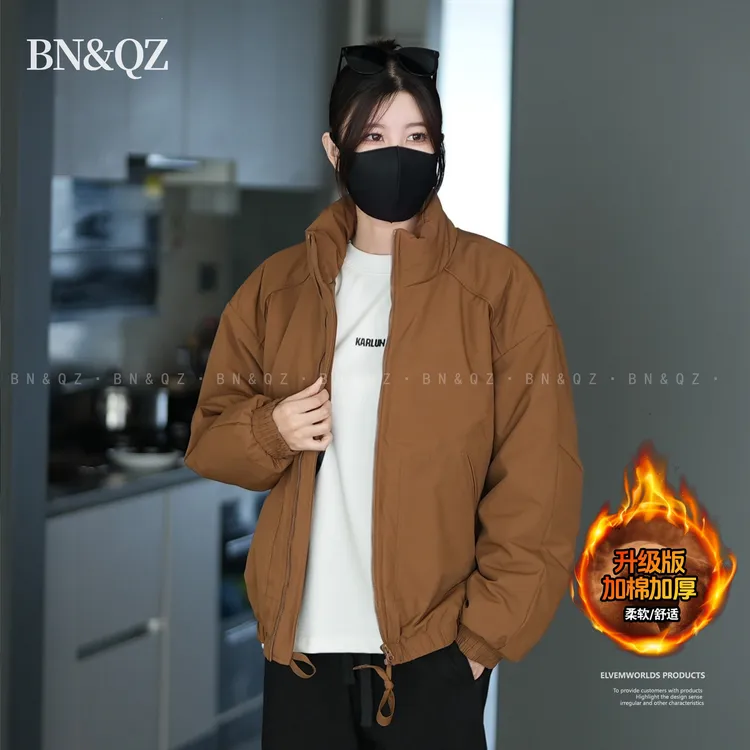 爆款北方男士秋冬棉服外套加厚帅气男生冬季保暖立领棉袄情侣棉衣