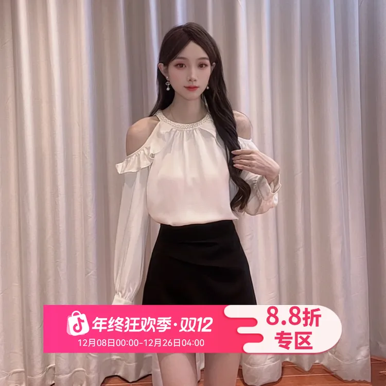 IEF/爱依服2025秋季新款法式温柔小女人气质设计感宽松百搭上衣