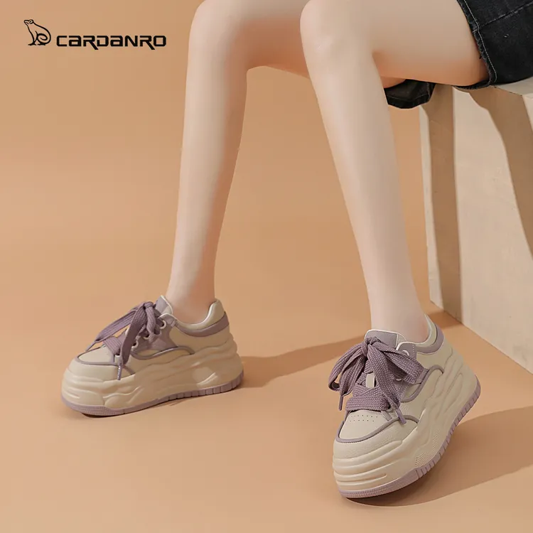 Cardanro/卡丹路小白鞋秋冬厚底增高平板鞋女生鞋子2025爆款百搭