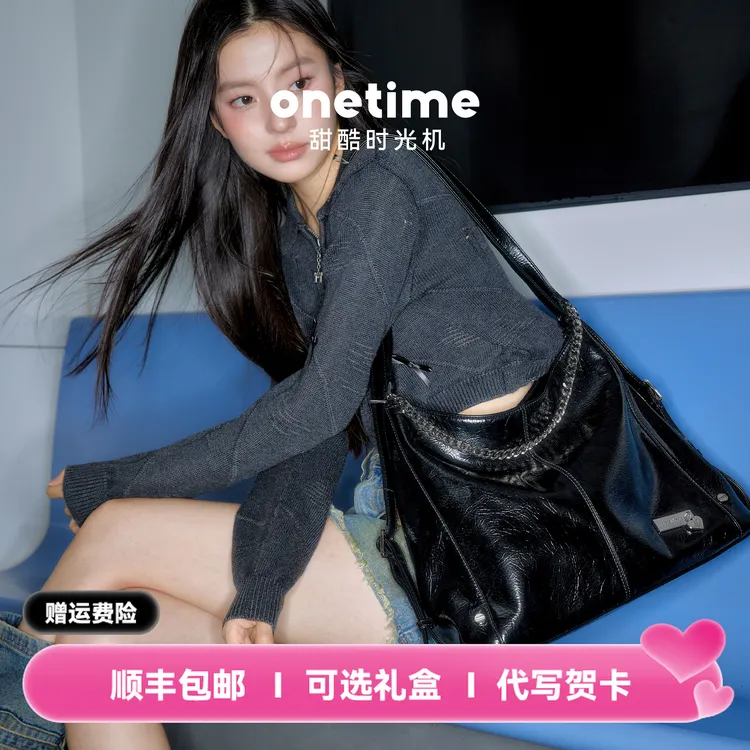 onetime多用新款托特链条hobo包新款单肩斜挎双肩女包圣诞节礼物