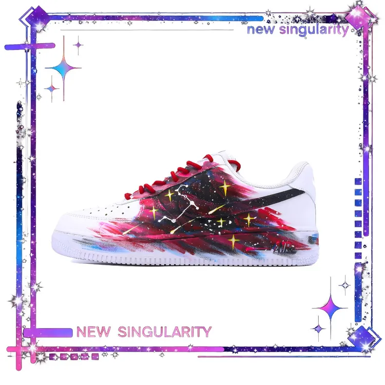 Nike/耐克air Force1 Low【定制球鞋】af1星空狮子座男女低帮板鞋