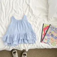 （现货）女童夏季休闲无袖t恤洋气小女孩薄款时尚上衣MXYXW55076