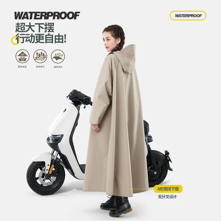 雨衣电动车电瓶摩托车长款全身防暴雨雨披男女款成人外穿骑行专用商品图