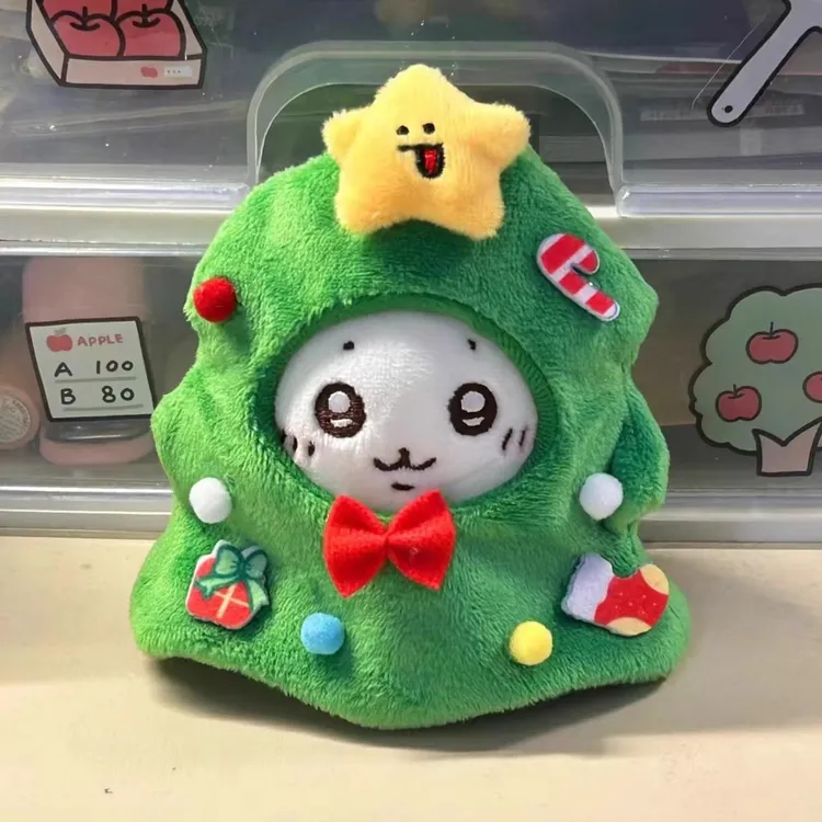 新年吉伊卡哇chiikawa包挂件圣诞树头套毛绒玩偶可爱背包挂饰礼物