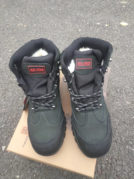 油田防水高帮鞋防砸防刺穿防静电防滑男士男款冬季登山户外加厚