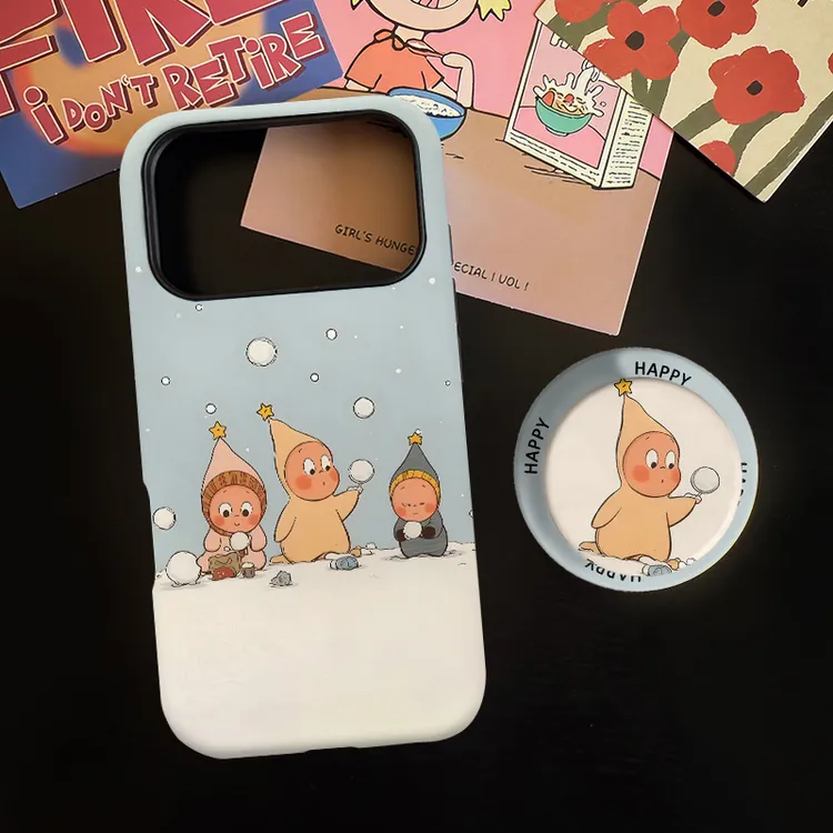 雪地星星仔磁吸菲林二合一适用苹果17/16promax手机壳华为小米15