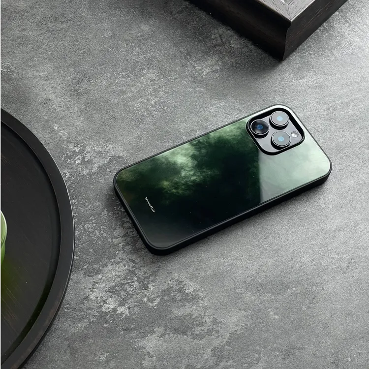 《青霭流玉》新中式适用于16promax苹果手机壳15promax高级感手机壳