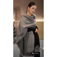 百搭烫钻拼接披肩斗篷PJ31343