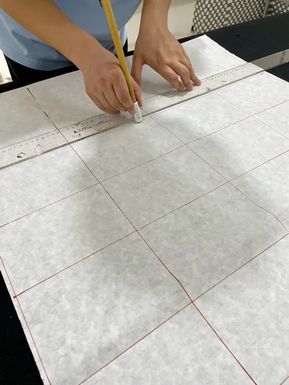 书法画格神器 篆隶楷画格皆可（需要自购一把约120cm厚5毫米尺子