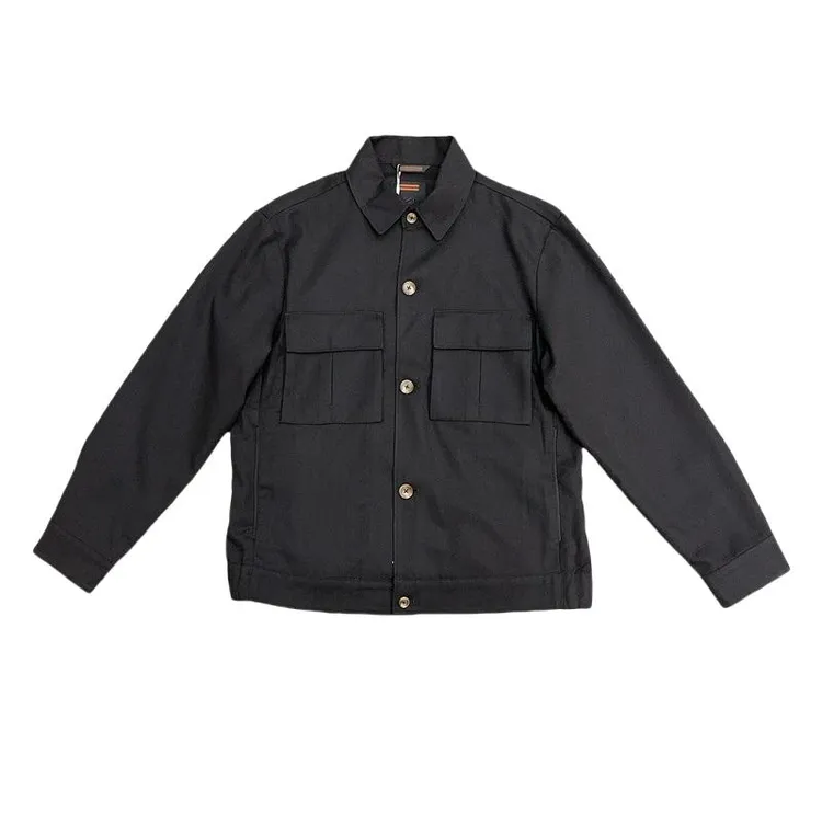 斯里卡琪新款男士翻领夹克衬衫外套休闲百搭商务高级感简约修身潮