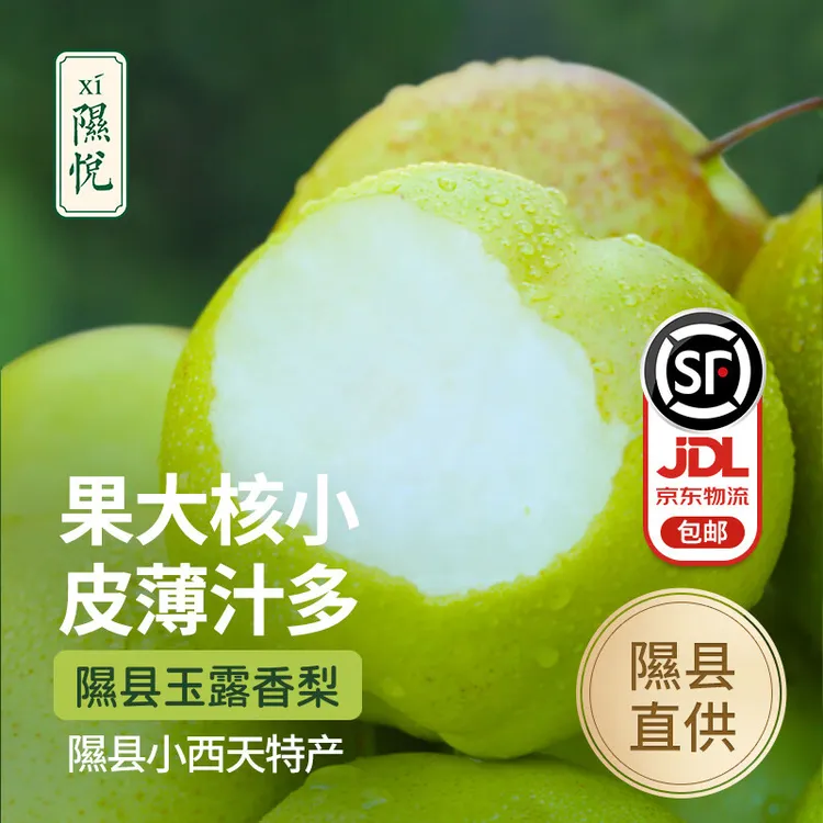 中秋好礼 2025年当季玉露香梨 山西正宗隰县礼盒小西天特产礼盒装