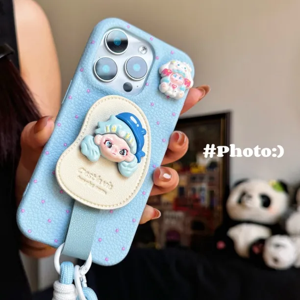 壳壳 · baby蓝波点适用苹果16promax手机壳iphone15ins风iphone14