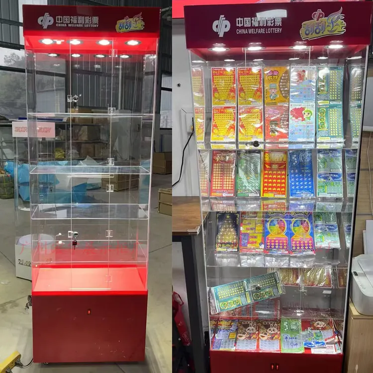 亚克力展示柜刮刮乐福利彩票体育彩票透明刮刮乐展示架陈列架