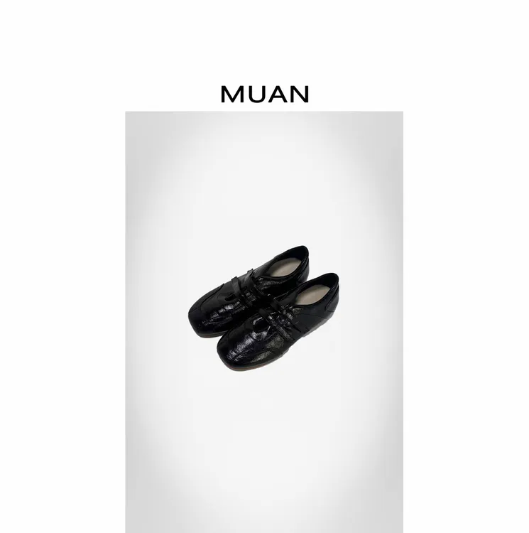 木岸MUAN:《魔术贴玛丽珍》定制机能高级玛丽珍单鞋女LL-7800-1853