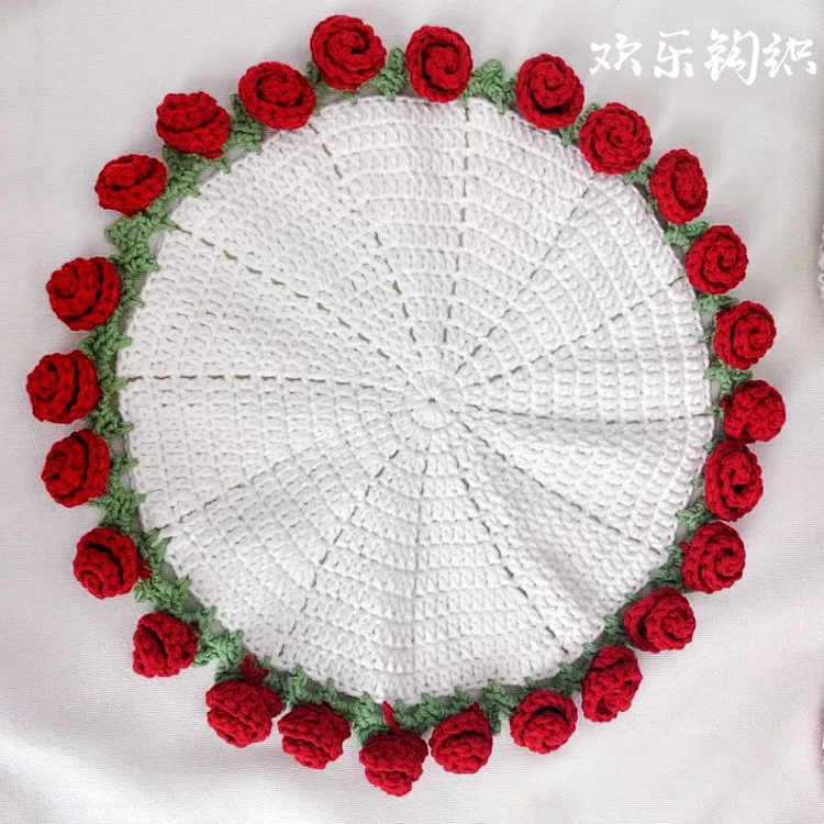 雪妃尔五股牛奶棉迷你玫瑰花花束材料杯垫毯子捧花玫瑰花毯子成品