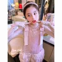 Lenakids【爆闪亮片真毛下摆仙女裙】品质高货！25091602