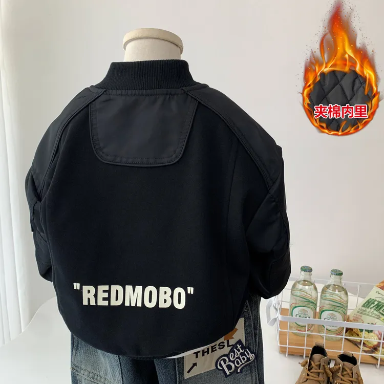 男童秋装外套2025新款儿童韩版宽松夹克衫酷帅小男孩棒球服上衣潮