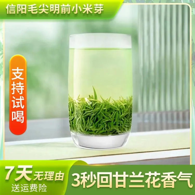 信阳毛尖新茶明前头采 小芽 兰花香清香淡雅5号中秋福利 中秋礼盒