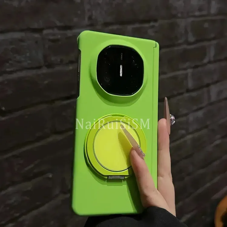 适用华为matex6双中轴手机壳岩砂磨砂折叠屏磁吸支架荣耀magicv5