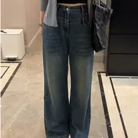 By张胖胖版型定制 双腰裤 微胖女生穿搭显瘦牛仔裤 A350