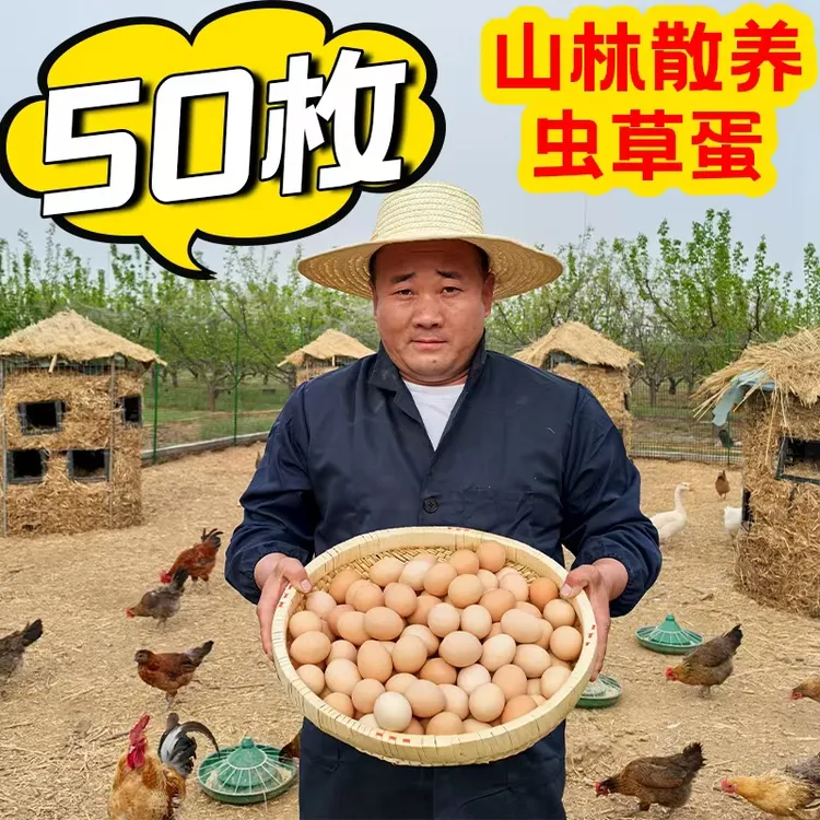 【买30个送20个】50枚土鸡蛋4.5-5斤新鲜营养土鸡蛋农家蛋现捡现发