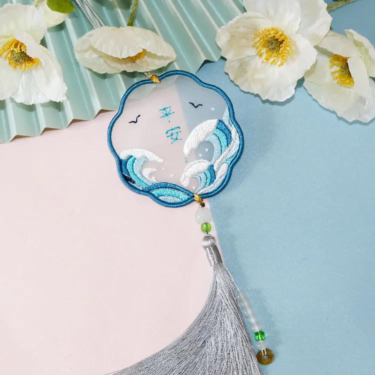 千决情人节刺绣平安福手工diy材料包 汽车载小挂件送男友七夕礼物