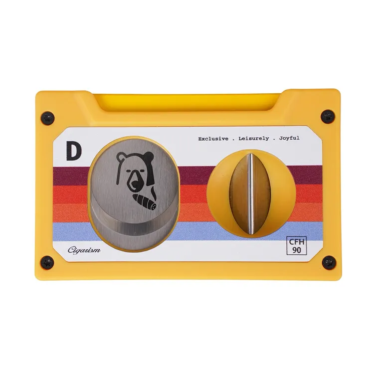 大雪茄熊联名复古磁带卡带三合一多功能雪茄剪刀打孔器平剪V剪钳