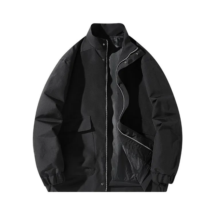 潮流夹克春秋百搭新款男士立领休闲春秋季外套工装秋装宽松