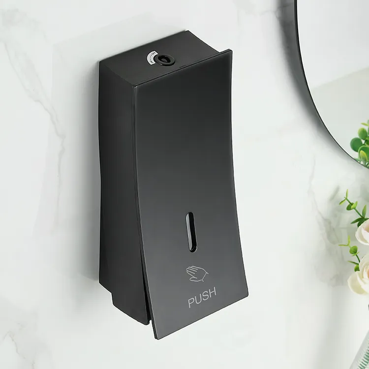 卫生间皂液器洗手液盒酒店壁挂式免打孔浴室洗发水沐浴露按压盒子