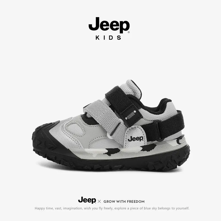 【断码清仓】jeep儿童秋冬皮面运动跑步鞋防滑软底休闲男女登山童鞋