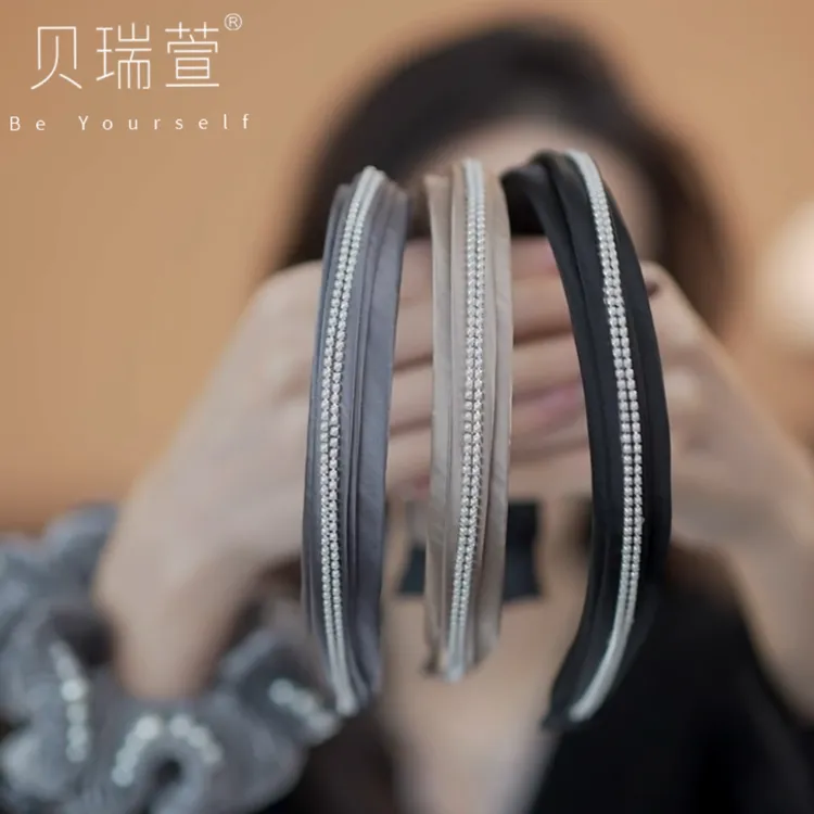 网红爆款新款同款缎面高颅顶高级头箍头饰发箍FG359