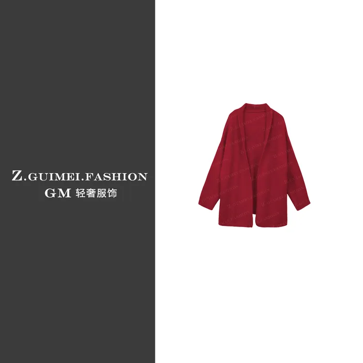 【肆姐高定】秋冬新款3针5股慵懒短款外套X2993