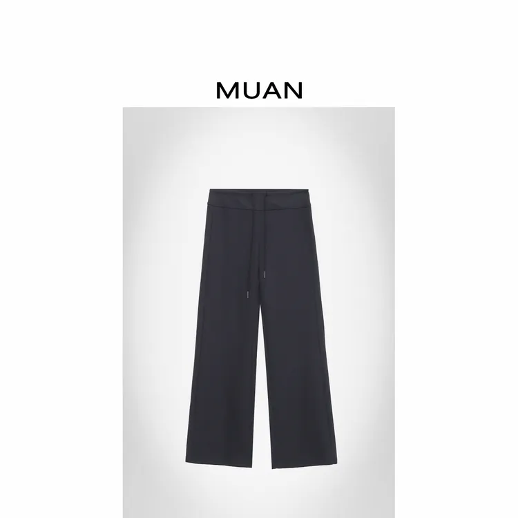 木岸MUAN:《普拉提筷子裤》加厚版 定制宽松阔腿裤长裤女D-MJ-F8318