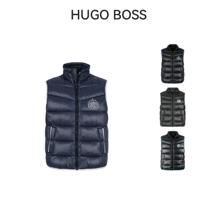 未使用 HugoBoss/雨果博斯 男士外穿保暖夹棉马甲棉服 50505930