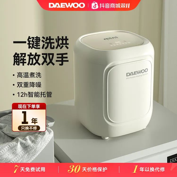 大宇内衣洗衣机洗烘一体 高温煮洗内裤家用迷你台式全自动FM02