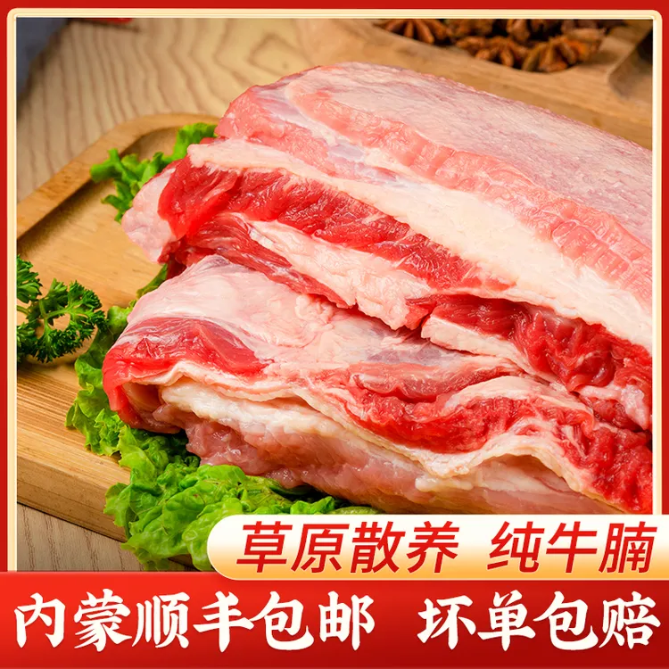 草原黄牛牛腩肉 草原散养新鲜牛肉