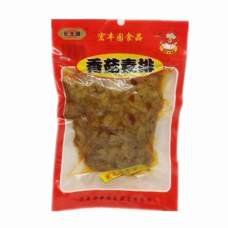 香菇素排熟食即食休闲零食香辣素肉面筋河南特色小吃