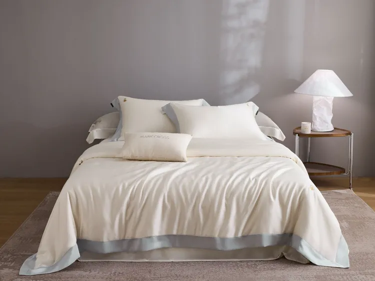 首发补贴：冰伯克【天鹅舞步】玛洛驰 英伦高雅超细旦天丝刺绣四件套