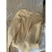 【YUUXIN】云朵针织开衫~100羊毛 秋季百搭圆领毛针织包扣开衫外套