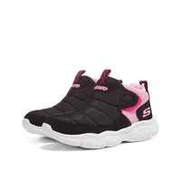 Skechers斯凯奇冬女小童靴子加绒儿童短靴时尚棉鞋302529N