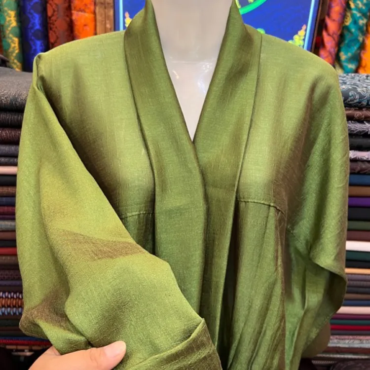 印度麻料藏式衬衣